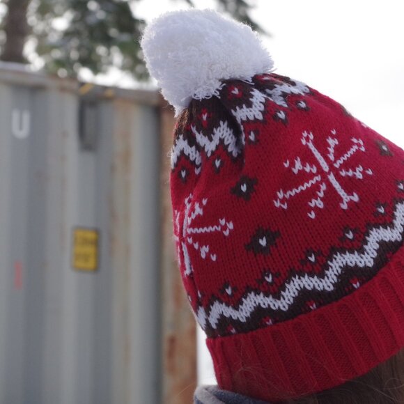 Vintage Tim Hortons Winter Red Toque - Picture 3 of 7